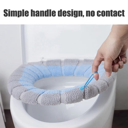 Toilet Seat Cover – Soft Washable Warm Cushion for Bathroom