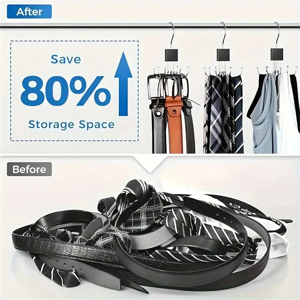 Rotating Storage Hanger – 360° Multi Hook Closet Organizer