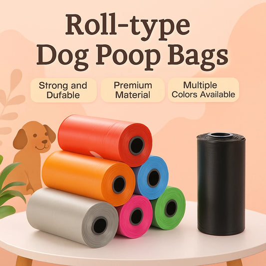 Dog Poop Bags Continuous Roll Pet Waste Bags for Outdoor Cleanup
