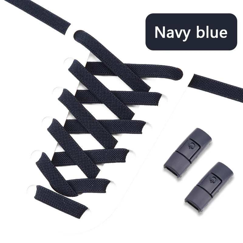 No Tie Shoe Laces with Press Lock for Kids and Adults