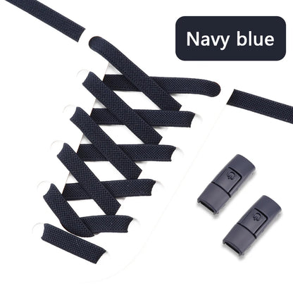 No Tie Shoe Laces with Press Lock for Kids and Adults