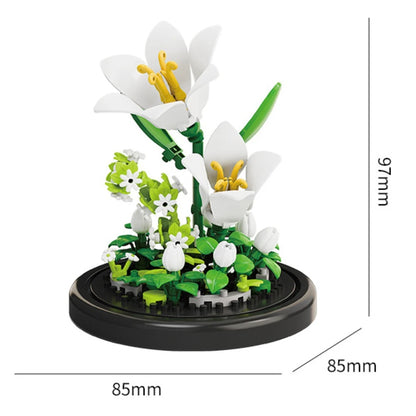 Flower Building Blocks – Micro DIY Lily & Rose Model Kit