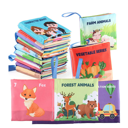 Baby Sensory Book – Soft Touch & Feel High Contrast Learning Toy