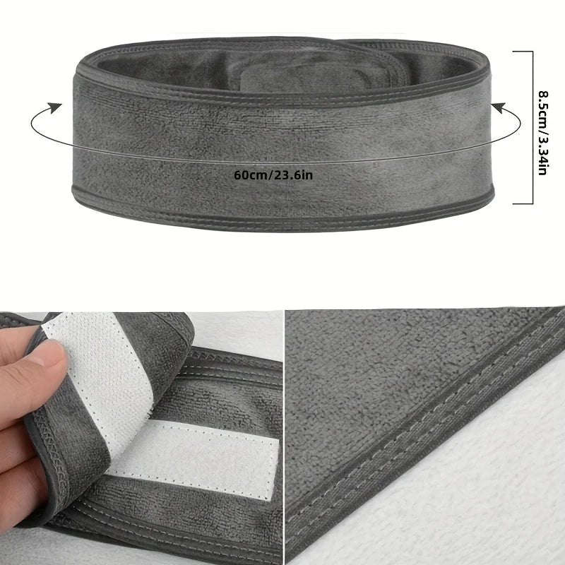 Adjustable Spa Headband for Makeup, Face Wash, Yoga & Shower