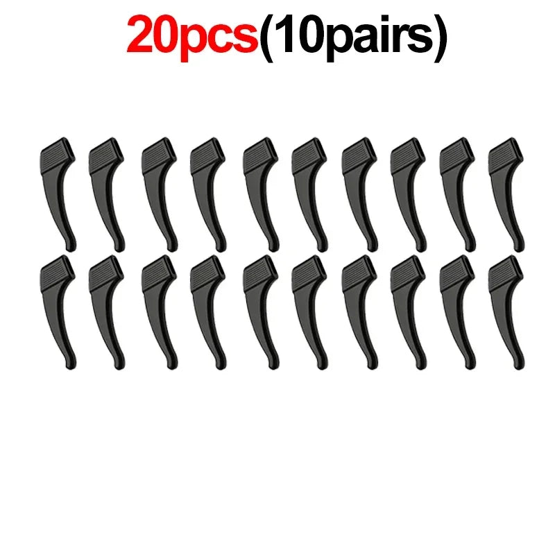 Silicone Glasses Ear Hooks Anti-Slip Eyewear Holders 1 Pair