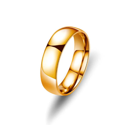 6mm Stainless Steel Wedding Band for Men and Women