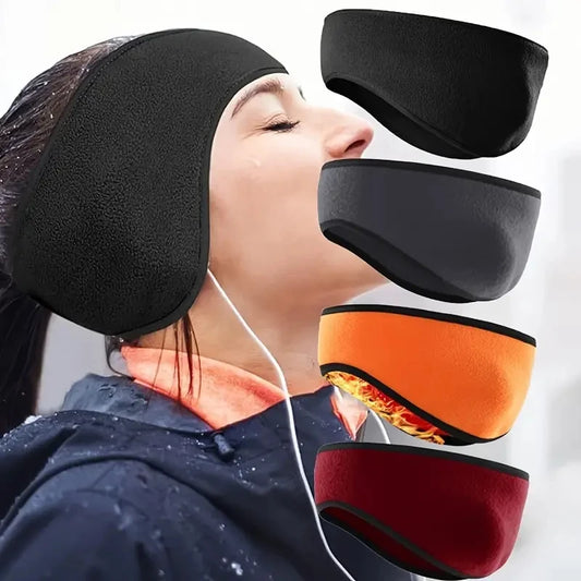 Fleece Ear Warmers – Soft Winter Headband for Outdoor Sports