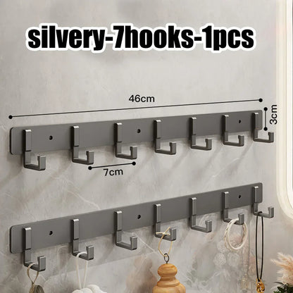 Adhesive Wall Hooks – No Drill Stainless Steel Towel & Robe Hanger