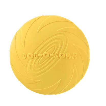 Dog Flying Disc – Rubber Interactive Throwing Toy for Dogs and Cats