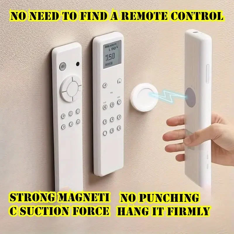 Magnetic Remote Control Holder 3 Pack Wall Mount No Drill Organizer