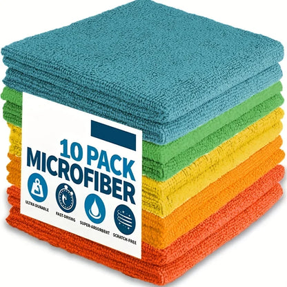 Microfiber Cleaning Cloth – Absorbent Kitchen & Bathroom Towel