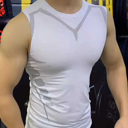 Men's Compression Tank Top Sleeveless Quick Dry Gym Workout Shirt