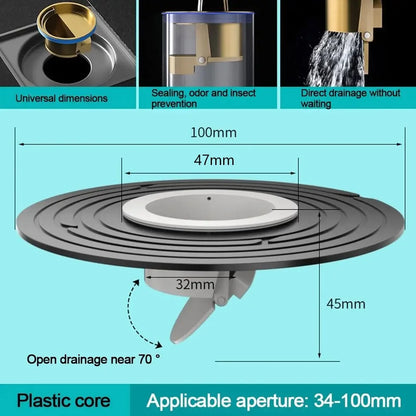Floor Drain Core – Fast Drainage Odor & Insect Proof Drain Insert