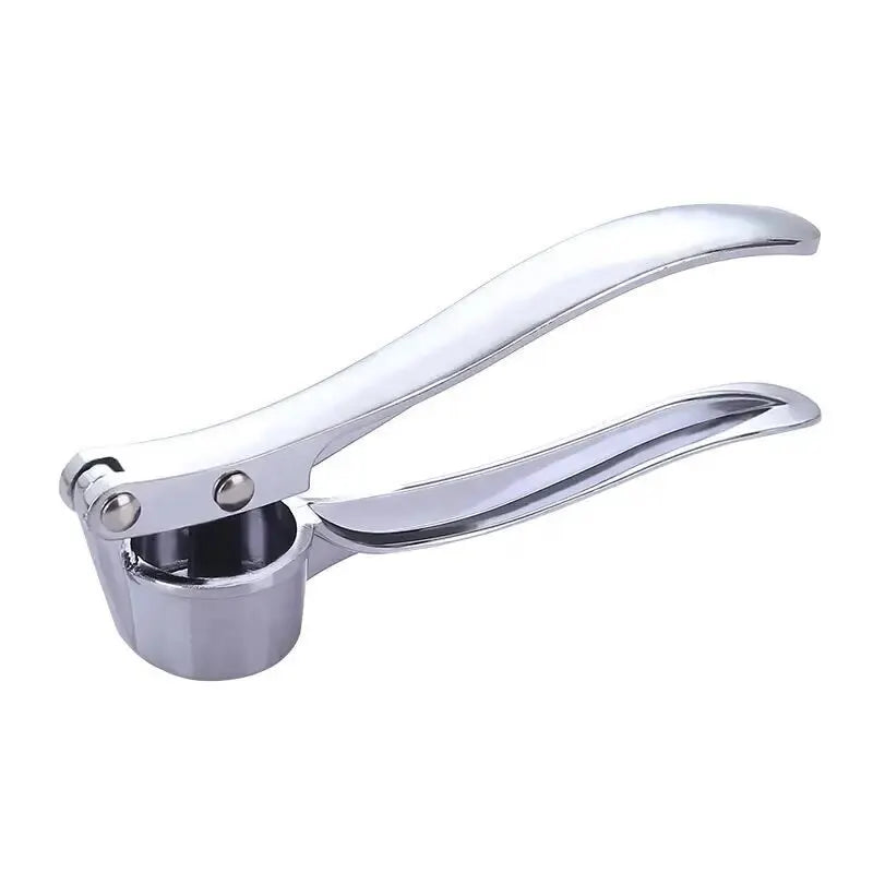 Garlic Press Manual Zinc Alloy Garlic Crusher with Stainless Steel Blade