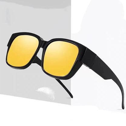 Cover Over Sunglasses for Prescription Glasses – Polarized Square Eyewear