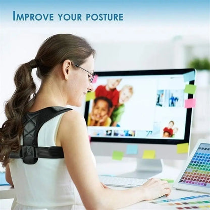 Adjustable Back Posture Corrector for Shoulder and Upper Back Support