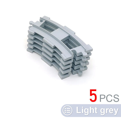 Kids Train Track Accessories Large Building Blocks DIY Railway Toys Big Blocks Compatible Duploed STEM Educational Gift Toddlers
