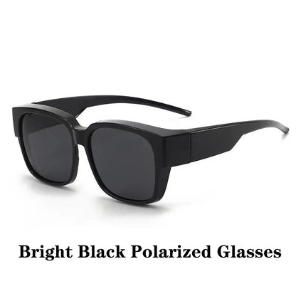 Cover Over Sunglasses for Prescription Glasses – Polarized Square Eyewear