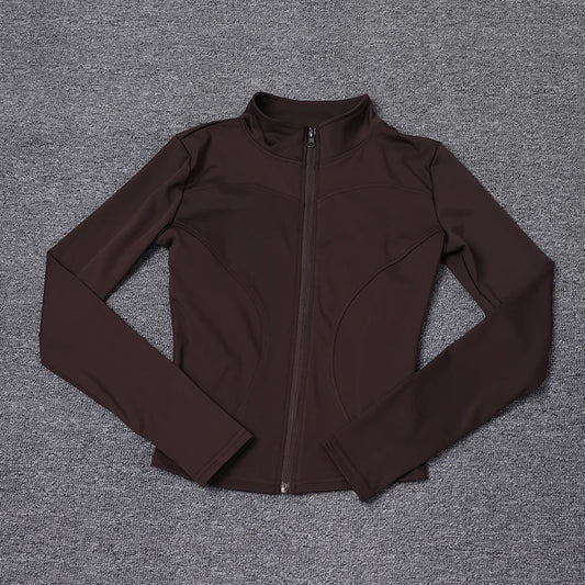Women's Workout Jacket Long Sleeve Zip Up Gym Sportswear