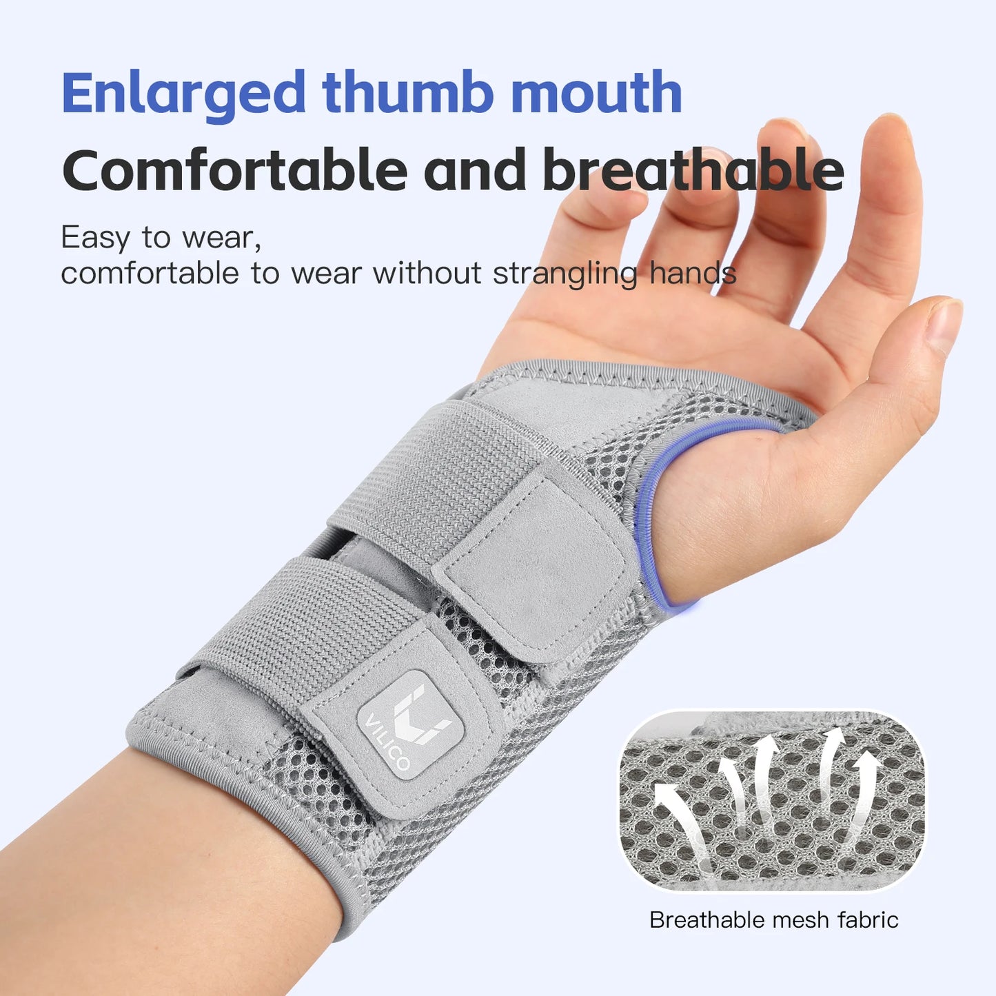 Wrist Brace with Adjustable Straps for Everyday Hand Support