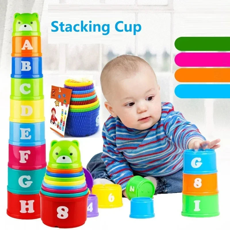 Stacking Cups Game – Speed Challenge Educational Toy for Kids