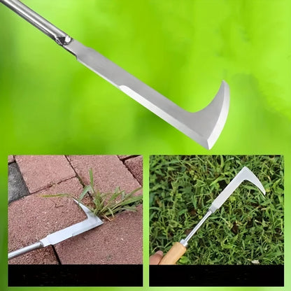 Garden Weeding Tool – L-Shaped Stainless Steel Gap Weed Remover