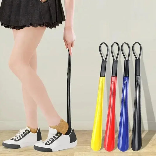 Extra Long Handle Shoe Horn – Flexible No Bend Shoe Helper