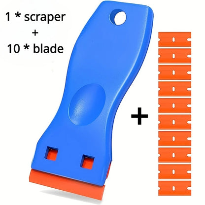 Plastic Razor Scraper for Glass, Stickers & Glue Removal
