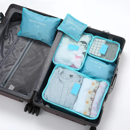 Travel Packing Cubes 6-Piece Set for Luggage Organization