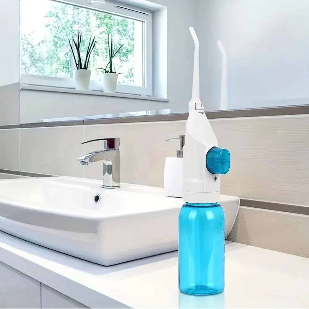 Portable Water Flosser – Manual Oral Irrigator