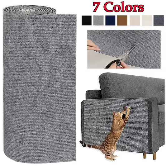 Cat Scratching Mat – Self-Adhesive Trimmable Sofa Protector Pad