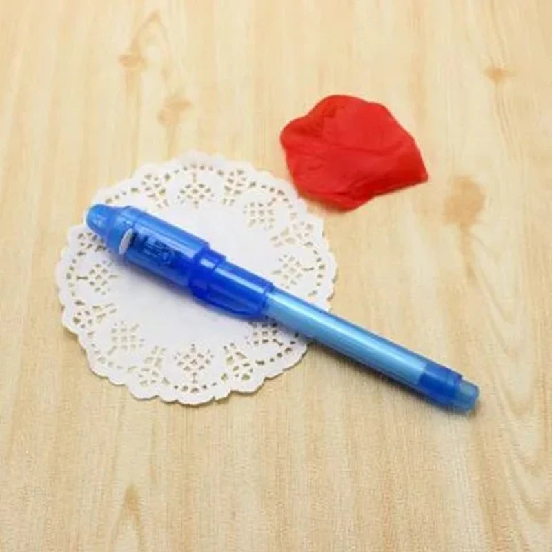 Invisible Ink Pen with UV Light for Secret Messages – 1/4PCS