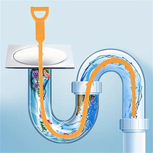 Drain Snake Tool – Hand Crank Hair Clog Remover for Sinks