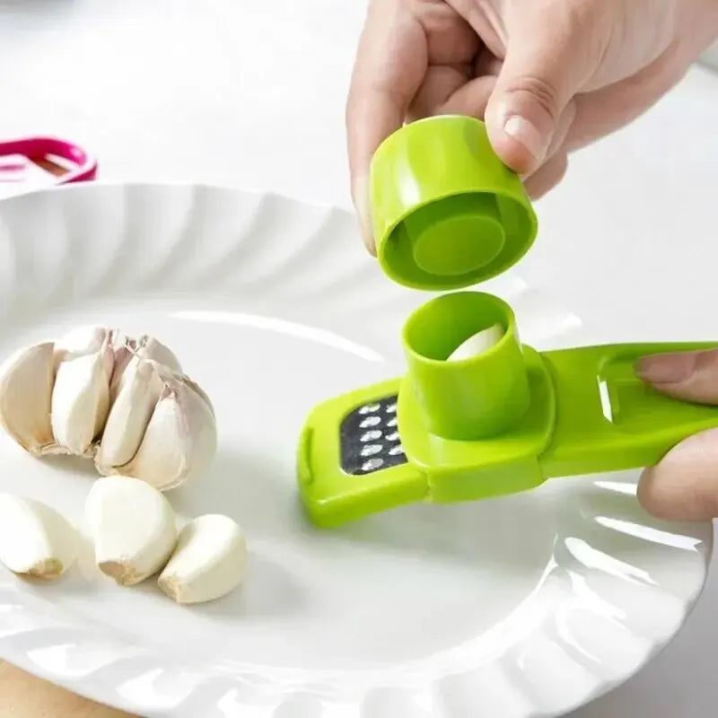 Manual Garlic Press – Mini Garlic Grinder and Mashing Tool