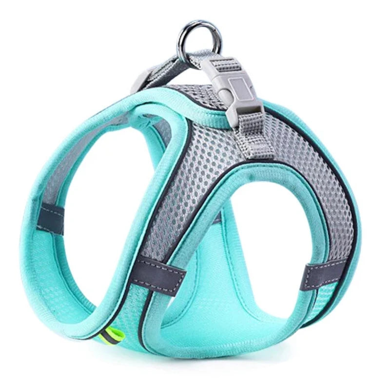 Reflective Pet Harness – Breathable Adjustable Vest & Leash Set