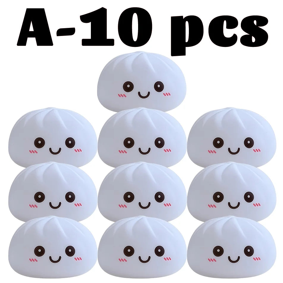 Dumpling Night Light, 8cm LED Cute Desktop Lamp