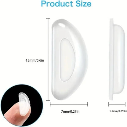 Silicone Nose Pads for Glasses Anti Slip Adhesive Stick On Pads