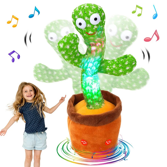 Dancing Cactus Toy with Music, Voice Repeat and Interactive Features