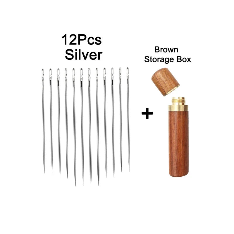 Easy Threading Needles – 12PCS Side Threading Sewing Needle Set