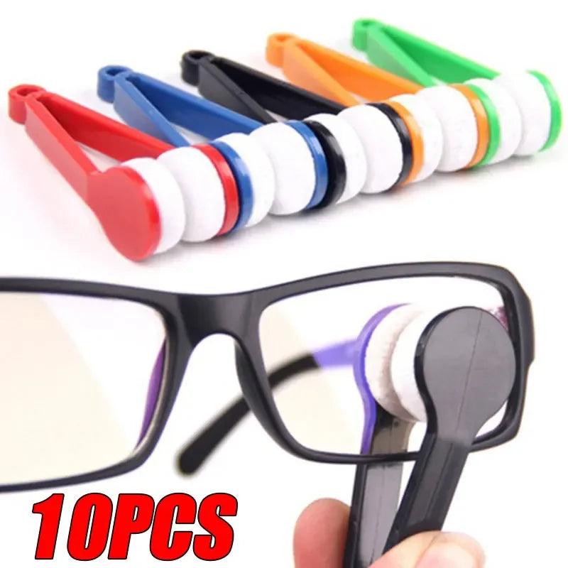 Portable Eyeglass Cleaning Brush – Microfiber Glasses Cleaning Tool