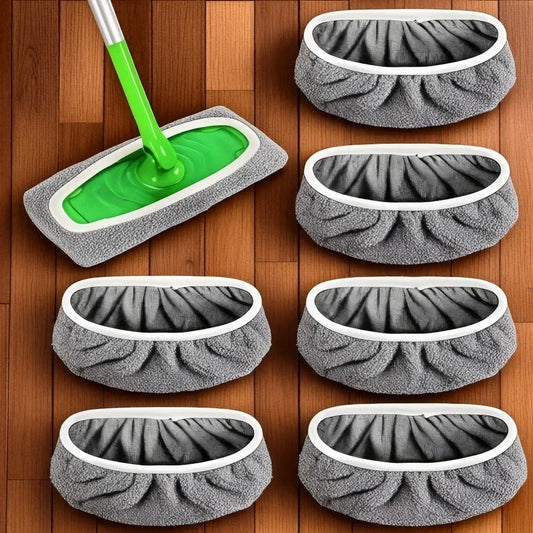 Reusable Mop Pads for Floor Cleaning – 4 Pack Replacement Pads
