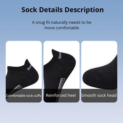 Men's Breathable Socks – Thin Mesh Sports Ankle Socks, 5–20 Pairs