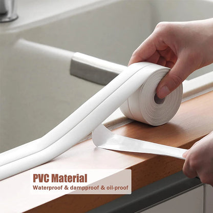 Bathroom Caulk Tape Waterproof Self Adhesive Sealing Strip 3.2M