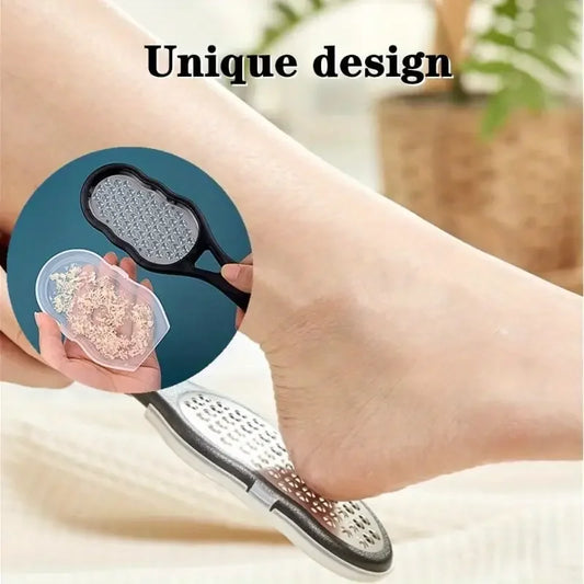 Stainless Steel Foot File – Coarse & Fine Grit Pedicure Rasp