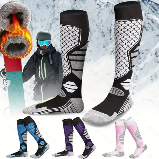 Ski Socks Warm Thick Knee High Winter Socks for Men