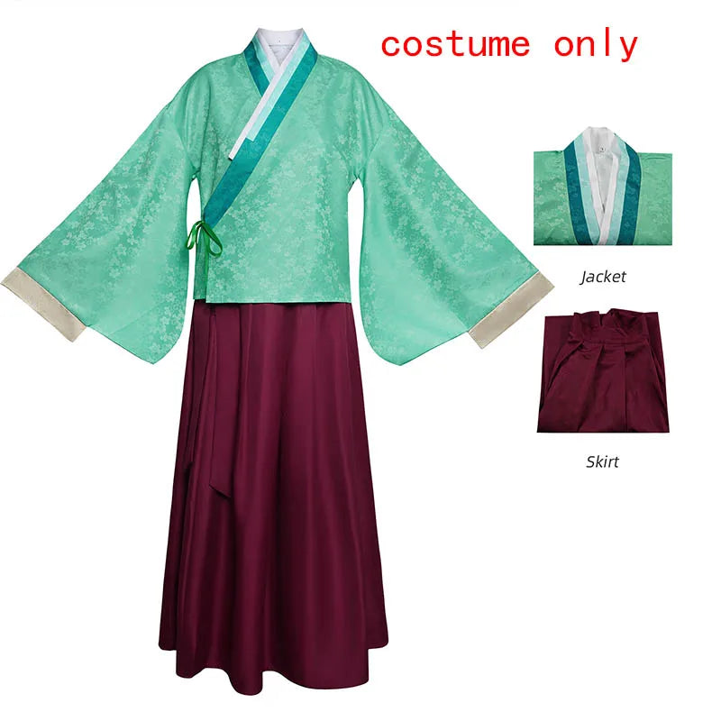 Women’s Anime Cosplay Costume – Kimono Top & Skirt Dress-Up Set