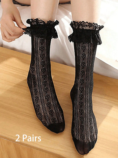 Women's Warm Socks Thick Mid Length Casual Socks for Cold Weather