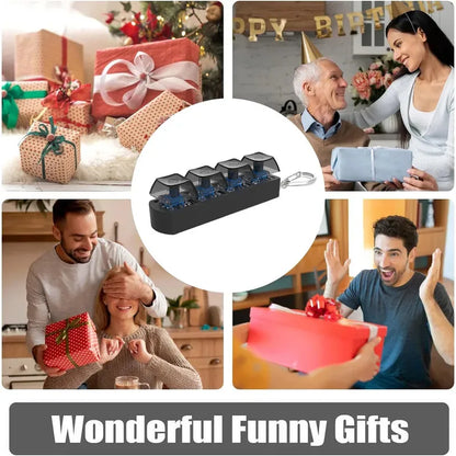 Keyboard Fidget Toy – 4 Key Mechanical Keychain Fidget