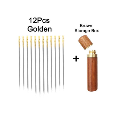 Easy Threading Needles – 12PCS Side Threading Sewing Needle Set