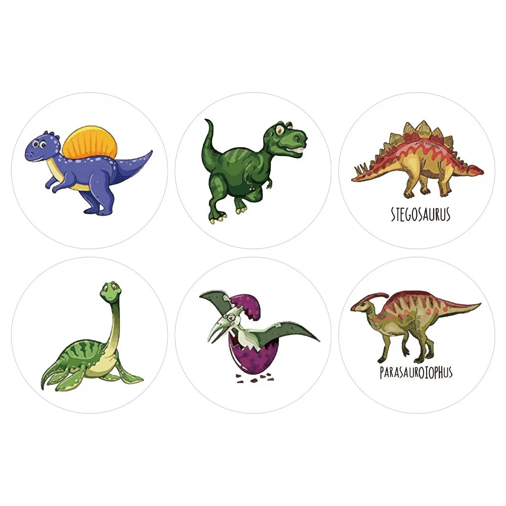 Dinosaur Stickers for Kids – 100 to 500 Teacher Reward Stickers